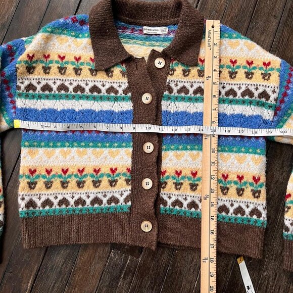 Vintage style Stradivarius fair isle cardigan - Picture 5 of 5